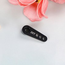 서보모터 로봇 알씨카서보 모터 방수 RC 고토크 미니 1Pc 티타늄 25T 알루미늄 조향 서보 혼 암 RC1:8 1:10 모델 자동차, Black