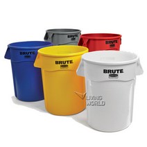 리빙월드 벤티드브루트 원형 컨테이너121L/ 정리함 박스 바스켓, 녹색