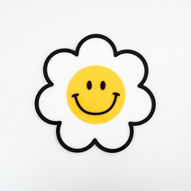 코메샵 입체 꽃스마일액자 돈들어오는그림 행운을부르는 액자, 매직후크(타일형)