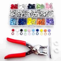 똑딱단추 스냅 단추부자재 세트, C펀칭기