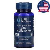Life Extension 라이프익스텐션 소이 대두 이소플라본 다이드제인 제니스테인 효능 135mg (60 캡슐), 60캡슐, 1개