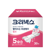 크리넥스 빨아쓰는 위생행주 핑크, 30매, 1개
