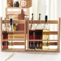 신혼부부부엌 양념병정리 원목선반 주방걸이 정리선반 주방선반 주방수납 카페, 대
