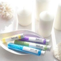[사랑방비누] 깨알버전 바쓰솔트만들기 DIY KIT(나홀로용 동영상포함 2회분량), 노랑(레몬입욕제+스윗오렌지오일)