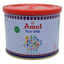 Yes!Global Amul Pure Ghee Butter 아물 퓨어 기버터 무염버터 퓨어버터 (India 500ml/435g), 500ml