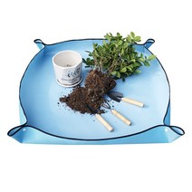 프리미엄 600D 다용도 방수 분갈이 매트 모래놀이용 화분갈이 원예용 방수매트, 스카이블루