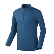 트렉스타 (블랙블루/남성) 판타날 간절기반집업티셔츠 가을티 남성등산티셔츠 기능성티