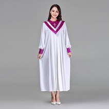 성가대복 성가대가운 찬양 현대 의류 크리스찬 교회 합창단 성자 의상 여성 성직자 가운 시 클래스 서비스 수녀 노래 AliExpress, design 4+XXXL