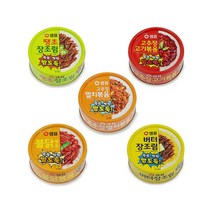 샘표 쓱쓱싹싹 밥도둑 통조림 장조림 반찬 멸치볶음 오징어채볶음 메추리알 소고기 캔 편의점, 고추장고기볶음(캔) 6125