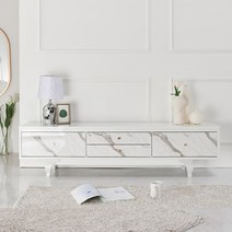 미가엘UV하이그로시 도장 유광 거실장 1450TV다이 티비장, 마블