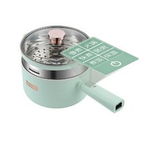 전기 냄비 멀티 이국주 쿠커 1.6L 전기 요리 냄비 다기능 올인원 더블 레이어 홈 국수 쿠커 비 스틱 주방, 06 1.8L with steamer_03 AU