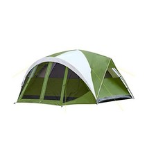 Coastrail Outdoor 6인용 캠핑 돔 텐트 대형 스크린 룸 및 탈착식 레인플라이 방수 가족 하이킹 그린