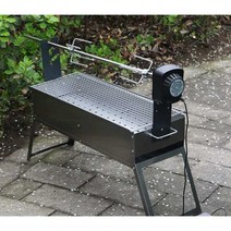 회전 바비큐 구이기 닭 통닭 그릴 통돼지 펜션 통구이, 50x18cm, 1개