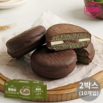 [다신샵] 통밀당 저탄수 통밀 초코파이 쑥(5개입) / 저당간식, 2박스, 225g