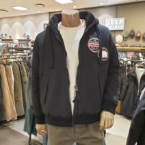 지프 JEEP 플리스 안감 후드집업 JK4TZU515 누빔패딩점퍼
