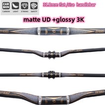 카본핸들바 탄소 핸들 바 FCFB 골드 매트 광택 산악 자전거 3K UD 풀 카본 MTB, [17] rise 740mm