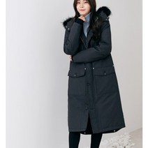 여성 오리털 야상 롱패딩 점퍼 모자 탈부착