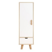 작은 옷장 탈의실 작은방 수납가구 좁은방 가구배치, 40CM  리치 월넛 /조립필요