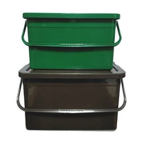 한샘 명품 다용도 바스켓 중 대 플라스틱 배달통 장난감정리함 캠핑용, 브라운