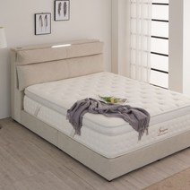 가구모티브 노르디 LED조명 갤럭시 패브릭 침대 슈퍼싱글 퀸 킹 프레임 SS Q K LK, 기본다리, 진그레이