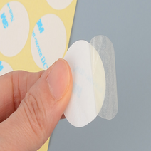 원형양면테이프 얇은양면테이프 양면테잎 양면테입 부직양면테이프, 15mm