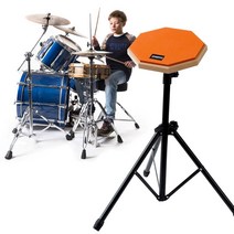 인터바겐 드럼 패드 연습 세트 스탠드 연습용 풀세트, 블루, 1개