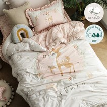 밤비나 오가닉 면 차렵이불 베개세트SS