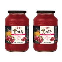 [꽃샘] 꿀차 꿀석류차 1kg (2개세트), 단품