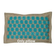 74x44cm 자연 리넨 코코넛 팜 마사지 요가 매트 가방 로터스 스파이크 지압 쿠션 Accupuncture 패드, 1 only pillow
