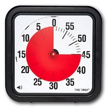 타임타이머 TIME TIMER 구글타이머 12인치 비주얼 타이머 60분 키즈 데스크 카운트다운 시계, 기준, 시간제 노동자