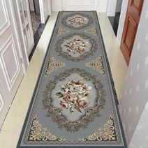 계단카페트 개당1M 소형카페트 계단매트 북유럽 카페트 럭셔리 고급 호텔 카페 빈티지 엔틱 카펫 레드 조각카페스 북유럽풍거실매트 초대형카페트 30 중국풍 복도 통로 입구 바닥 매트, 실버