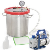 탈포기 기포제거 진공탈포기 220v 2l 로터리 베인 진공 펌프 5l 스테인레스 스틸 진공 탈기 챔버 에폭시 수지 ab 접착제 용 진공 소포 배럴 레진탈포기 19