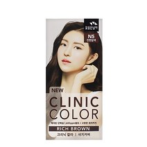꽃을든남자 크리닉 염색약 일반염색약, N5 진한갈색, 2개