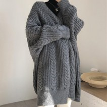고퀄리티 니트롱 아우터 루즈핏 코디 자켓 카디건 오픈 여자