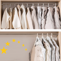 도구없이 간편하게 압축하는 홀쭉이팩 겨울옷 의류 압축팩 360도 옷걸이형, 대형 (135x70cm)