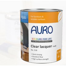 아우로 no.518 투명 무광 래커 바니쉬 750ml