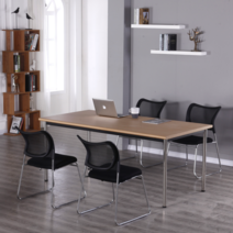 마켓리사 홈오피스 책상 테이블 책상겸테이블 조립 와이드 미술학원 2인용 1200 1500 1800, 10.1800x450 메이플비치