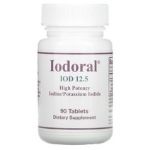 Optimox Corporation (옵티목스 코퍼레이션) Iodoral 요오드/요오드화 칼륨 90정, 90 개