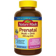 네이처메이드 프레나탈 임산부 멀티 비타민 DHA 200mg 150캡슐 Prenatal Multi DHA