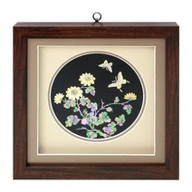 고급 입체 나전액자 대 (국화) 김상윤 장인작품