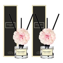 시즈넬 플라워 디퓨저 50ml 지니아 핑크 2세트, 아이스 블루 민트