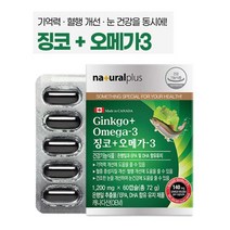 징코 오메가3 (1200mgx60캡슐) 은행잎추출물 정제어유, 1개, 60정, 60정