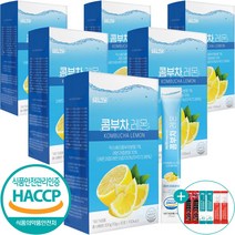 콤부차 레몬 믹스 베리 식약처 HACCP 인증 분말 스틱 10g 30포, 6개