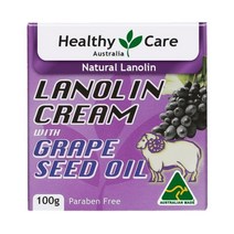 Healthy Care 호주 헬씨케어 포도씨유 라놀린 크림 100g Lanolin Cream Grape Seed, 1개