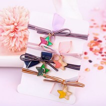 별이 빛나는 하늘 헤어밴드 머리끈 똥 여성 고무줄 테일 스크런치 _ 22092786EA