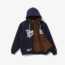 뉴에라 뉴에라 플리스 MLB 쿠퍼스타운 스크립트 뉴욕 양키스 후드 집업 네이비_K 13338678