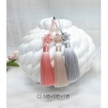 타래실 미니실타래완제품19cm 1개+노리개 3개 장수실 명주실 돌잔치실타래 칠순잔치실타래