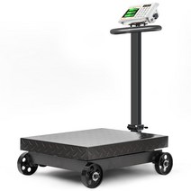 이동식 상업용 전자 저울 접이식 500k 파운도 계수용, 300kg 그린 디스플레이 45X60