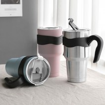 편리한 손잡이 일리아나 스텐 텀블러 900ml, 일리아나텀블러900ml 핑크