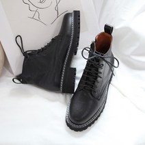 홍대언니 여성 가죽 앵클 워커부츠 CB26A869-A5 (4cm)